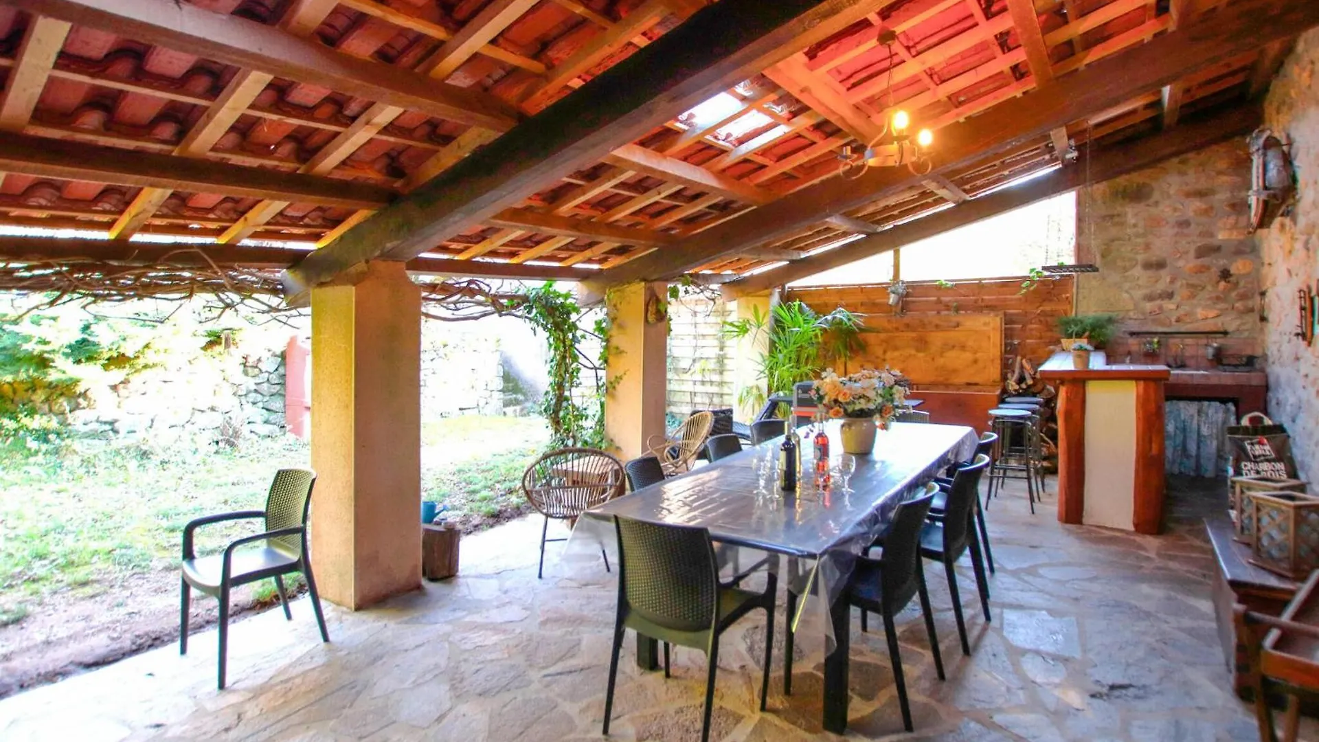 Pet Friendly Home In Chassiers With Private Swimming Pool, Can Be Inside Or Outside